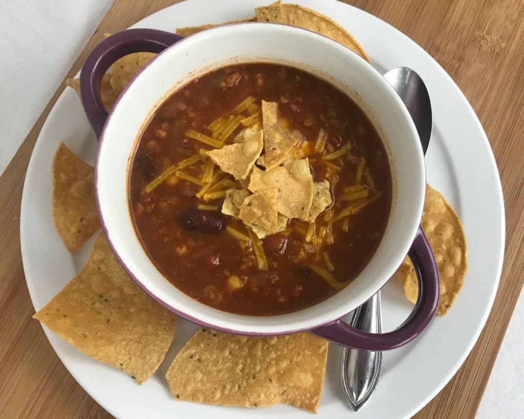 Slow Cooker Vegan Taco Soup | Veggies at Tiffani’s